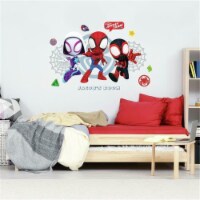 RoomMates RMK4926GM Spidey & His Amazing Friends Headboard Peel & Stick Giant Wall Decal