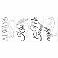 RoomMates RMK2084SCS Always Kiss Me Goodnight Peel and Stick Wall Decals