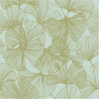 RoomMates RMK11602WP Gingko Leaves Peel & Stick Wallpaper, Gold