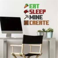 RoomMates RMK5007SCS Minecraft Eat Sleep Mine Create Peel & Stick Wall Decals