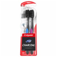 Colgate® 360® Charcoal Floss-Tip Bristles Soft Toothbrush Value Pack