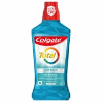 Colgate Total Gum Health Alcohol Free Mouthwash Antibacterial Formula Clean Mint