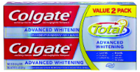 Colgate Total Advanced Whitening Stain Removal Toothpaste Twin Pack Perspective: Main