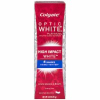 Colgate Optic White Platinum High Impact White Glistening Mint Toothpaste Perspective: Main