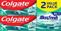 Colgate MaxFresh Clean Mint Whitening Toothpaste with Breath Strips