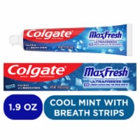 Colgate Max Fresh Travel Size Toothpaste with Mini Breath Strips Cool Mint