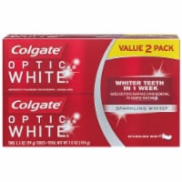 Colgate Optic White Sparkling Mint Toothpaste Twin Pack Perspective: Main
