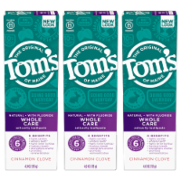 Tom's of Maine Whole Care Natural Toothpaste with Fluoride Cinnamon Clove