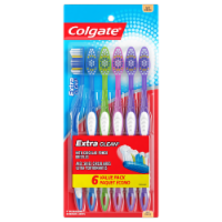 Colgate® Extra Clean™ Full Head Soft Toothbrush Value Pack Perspective: Main