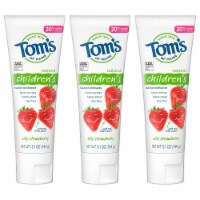 Tom's of Maine Kids Fluoride Natural Toothpaste Silly Strawberry