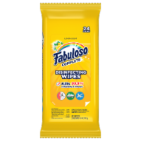 Fabuloso Complete Lemon Scent Disinfecting Wipes