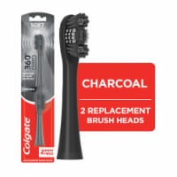 Colgate 360 Battery Powered Charcoal Toothbrush Replacement Refill Heads Pack Perspective: Main