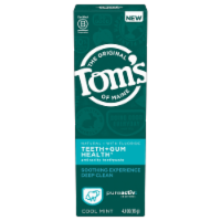 Tom's of Maine PureActiv Teeth + Gum Health Anticavity Toothpaste Gel Cool Mint