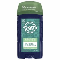 Tom's of Maine Complete Protection Aluminum-Free Natural Deodorant for Men Eucalyptus & Sandalwood