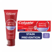 Colgate Optic White Advanced Teeth Whitening Toothpaste Stain Prevention