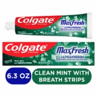 Colgate Max Fresh with Whitening Toothpaste with Mini Breath Strips Clean Mint