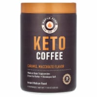 RAPIDFIRE Keto Coffee Caramel Macchiato Instant Medium Roast - 7.93 oz (225 g)