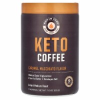 RAPIDFIRE Keto Coffee Caramel Macchiato Instant Medium Roast - 7.93 oz (225 g)
