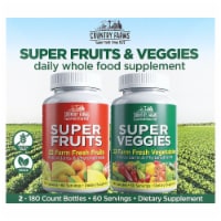 Country Farms Super Fruits & Veggies 2 Pack - 180 Capsules Each