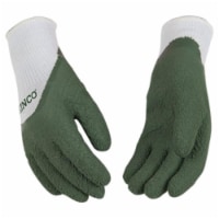 KO International 105859 Kids Nylon Gloves, Green & White - Medium Perspective: Main