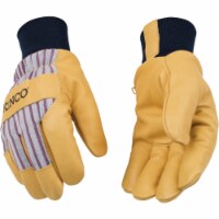 Kinco Otto Striped Men's Large Pigskin Leather Palm Thermal Insulated Work Glove Perspective: Main