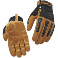 KincoPro Foreman Men's Large Black Polyester-Spandex Fabric Work Glove 2035-L