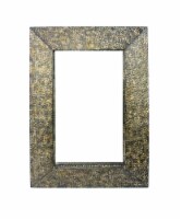 Coastal Dressing Mirror with Gravel-like Mosaic Frame