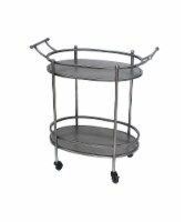 TETON HOME ANTIQUE BRONZE OVAL SERVICE CART - TD-018