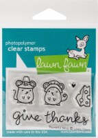 Lawn Fawn Clear Stamps 3 X2 -Thankful Mice
