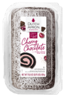 Dutch Apron Bakery® Chocolate Cake Roll with Cherry Flavored Crème Filling Perspective: Main