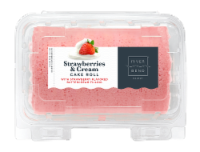 River Bend Bakery Strawberries & Cream Cake Roll