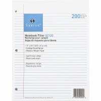 Filler Paper, 3-Hole, 8.5 x 11, Medium/College Rule, 500/Pack 62349, 1 -  Foods Co.