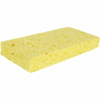 Genuine Joe GJO18318 Med Cellulose Sponge, Yellow - Pack of 48
