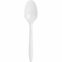 Genuine Joe Spoon Plastic Medium-weight 1000/CT White 20002