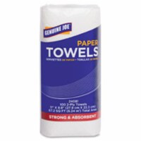 Genuine Joe GJO24081 Paper Towels Roll- 2-Ply- 100 Sheets-Roll-11 in. x 9 in.- 24RL-CT-WE