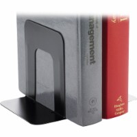 Business Source Bookend Supports Standard 4-3/4 x5-1/4 x5  Black 42550