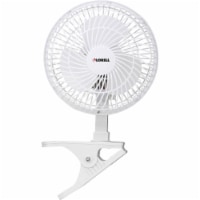 Lorell 6  Clip-On Fan 2-Speed 5' Cord 8 x6 x9-1/2  White 44552