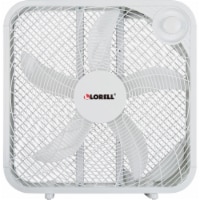 Lorell Box Fan 3 Speed 4-13/100 Wx20-63/100 Lx21 H White 44575