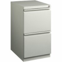 Lorell Mobile Pedestal File F/F Full Ext 15 x19-7/8 x27-3/4  Lt GY 49525