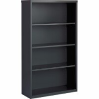 Lorell Bookcase 4-Shelf Steel 34-1/2 x12-5/8 x30  Charcoal 59693