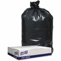 Genuine Joe Trash Can Liners 1.2mil 40 x46  100BG/CT Black 98208
