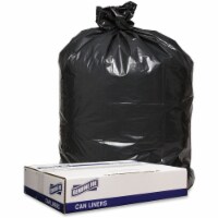 Genuine Joe Trash Can Liners 1.2mil 43 x47  100BG/CT Black 98210