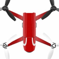 MightySkins PABEBOP2-Red Carbon Fiber Skin Decal Wrap for Parrot Bebop 2 Quadcopter Drone - R