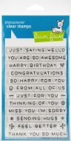 Lawn Fawn Clear Stamps 4 X6 -Simply Sentiments