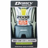 Dorcy Adventure Series Black & Gray Plastic LED Lantern with Red Safety Flasher