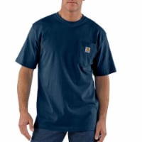 Carhartt Loose Fit Heavyweight Short-Sleeve Pocket T-Shirt - Navy Perspective: Main