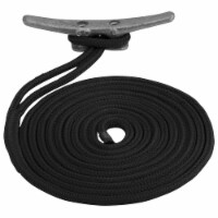 Sea-Dog Double Braided Nylon Dock Line - 3/8 x 20&#39; - Black Perspective: Main