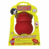 KONG® Large Red Classic Rubber Dog Toy Perspective: Main
