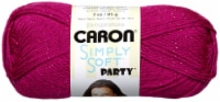 Caron Simply Soft Party Yarn-Fuchsia Sparkle