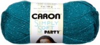 Caron Simply Soft Party Yarn-Teal Sparkle